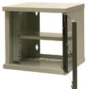 EMITER EMITERNET Single hanging cabinet 10'' 6U, sheet metal/glass doors, 315×310x330mm (width/depth/height) EM/SOHO-6U