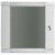 Lanberg wall-mounted installation rack cabinet 19'' 12U 600x600mm gray (glass door)