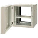 EMITER EMITERNET Split hanging cabinet 19" 12U, sheet metal/glass door, 600×550×635mm width/depth/height EM/AH6512