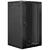 Lanberg wall-mounted installation rack cabinet 19'' 22U 600x600mm black (glass door)