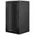 Lanberg wall-mounted installation rack cabinet 19'' 22U 600x600mm black (glass door)