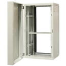 EMITER EMITERNET Split hanging cabinet 19" 22U, sheet metal/glass doors, 600×550×1083mm width/depth/height EM/AH6522