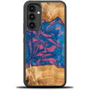 Bewood Wood and resin case for Samsung Galaxy A54 5G Bewood Unique Vegas - pink and blue