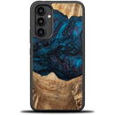 Wood and resin case for Samsung Galaxy A54 5G Bewood Unique Neptune - navy blue and black