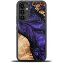 Wood and Resin Case for Samsung Galaxy A54 5G Bewood Unique Violet - Purple Black