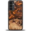 Bewood Wood and resin case for Samsung Galaxy A54 5G Bewood Unique Orange - orange and black