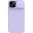 Nillkin CamShield Silky Silicone Case for iPhone 15 Plus with Camera Protector - Purple
