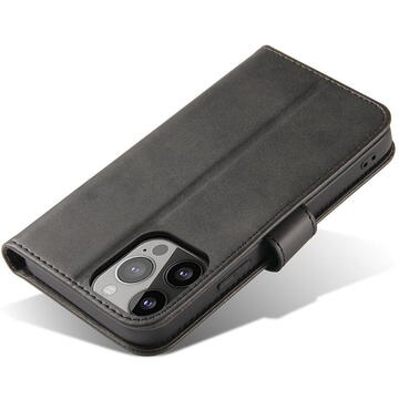 Husa Hurtel Flip and Wallet Magnet Case for Infinix Smart 6 HD - Black