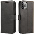 Hurtel Magnet Case with flap and wallet for Tecno Spark 10 Pro - black