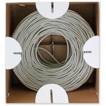 Techly ITP7-UTP-IC-CCA networking cable Grey 305 m Cat5e U/UTP (UTP)