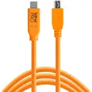 USB-C to 2.0 Micro-B 5-Pin 4.6m portocaliu