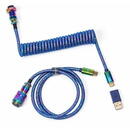 Keychron Premium Aviator Rainbow Plated Blue, drept USB 3.2 Gen 1