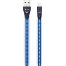 2GO Lade-/Datenkabel Type C 3.1 LED. 1m, Albastru
