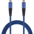 2GO 797194 USB Type-C - USB Type-C, 1m, Albastru