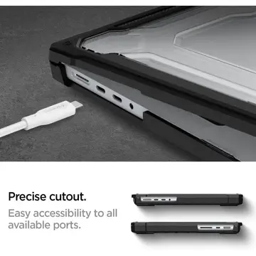 Husa pentru laptop SPIGEN Apple MacBook Pro 14" (2021-2023), Negru
