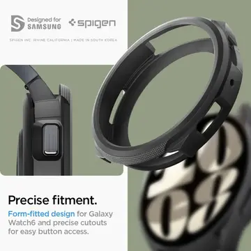 Husa pentru Samsung Galaxy Watch6 44mm - Spigen Liquid Air - Matte Black