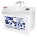 Acumulator AGM VRLA 12V 36A GEL Deep Cycle 195mm x 128mm x h 155mm M6 TED Battery Expert Holland TED003386 (1)