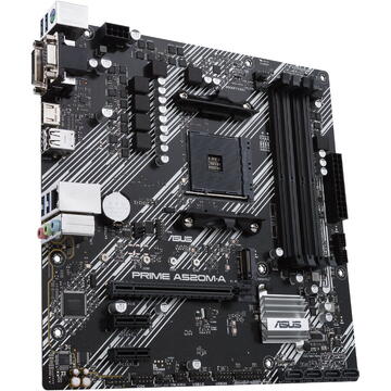 Placa de baza Asus PRIME A520M-A II/CSM, AMD A520, Socket AM4, mATX