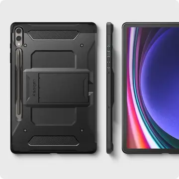 Husa pentru Samsung Galaxy Tab S9 Plus - Spigen Tough Armor Pro - Black