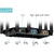 Router wireless TP-LINK wireless 7800Mbps, 1 2.5 Gbps WAN/LAN port + 1 1 Gbps WAN/LAN port + 3 Gigabit LAN ports + 2 USB, 2.4 Ghz/5 Ghz dual band, 8 antene externe, WI-FI 6