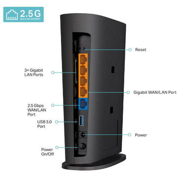 Router wireless TP-LINK WI-FI 6 ROUTER GB AX6000 ARCHER AX80