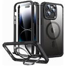 Esr Husa pentru iPhone 14 Pro Max + Folie - ESR Shock Armor Kickstand HaloLock - Clear Black