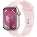 Apple Watch Series 9 GPS 41mm Pink Aluminium Case with Sport Band S/M Light Pink