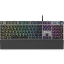 GENESIS THOR 380 RGB Gaming Keyboard, US Layout, Wired, Black/Slate