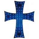 Lampa Ornament Interior Lampa Cross, Albastru, 24V