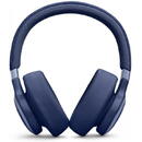 JBL Casti audio wireless over-ear LIVE 770NC, True Adaptive NC, Bluetooth, Multi-Point, Albastru