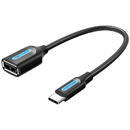 Vention Adapter USB-C 2.0 M to F USB-A OTG Vention CCSBB 0.15m (Black)