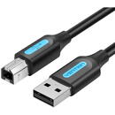 Vention USB 2.0 A to B cable Vention COQBJ 8m Black PVC