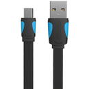 Vention Flat USB 2.0 A to Mini 5-pin cable Vention VAS-A14-B050 0.5m Black