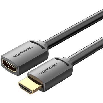 HDMI-A Male to HDMI-A Female 4K HD PVC Cable 5m Vention AHCBJ (Black)