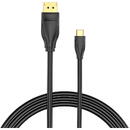 USB-C to DisplayPort 8K HD Cable 1.5m Vention CGYBG (Black)