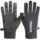 Men's windproof phone gloves - gray