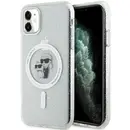 Karl Lagerfeld KLHMN61HGKCNOT case for iPhone 11 / Xr - transparent hardcase Karl&Choupette Glitter MagSafe