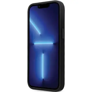 Husa Karl Lagerfeld KLHCP14XSMHCNPK case for iPhone 14 Pro Max 6.7&quot; - black Silicone C Metal Pin