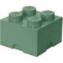 LEGO Cutie depozitare 2X2 verde nisip, 40031747, 4+ ani

