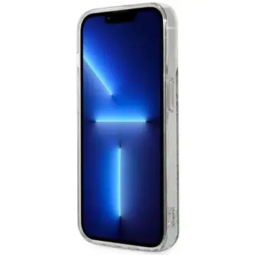 Husa Set Guess GUBPP14LH4EACSB Case+ Charger iPhone 14 Pro 6.1" blue/blue hard case 4G Print MagSafe