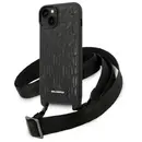 Karl Lagerfeld KLHCP14MSTMK iPhone 14 Plus 6.7" hardcase black/black Monogram Plaque Logo Strap