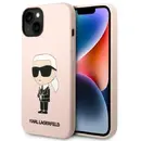 Karl Lagerfeld KLHMP14SSNIKBCP iPhone 14 6.1" hardcase pink/pink Silicone Ikonik Magsafe