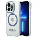 Guess GUHMP14XHTRMB iPhone 14 Pro Max 6.7" blue/blue hard case Metal Outline Magsafe