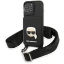 Karl Lagerfeld KLHCP13LSAKHPK iPhone 13 Pro / 13 6.1" Hardcase Saffiano Metal Karl Head