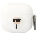 Karl Lagerfeld KLA3RUNIKH AirPods 3 cover white/white Silicone Karl Head 3D