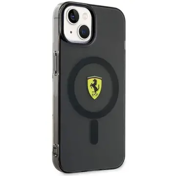 Husa Ferrari FEHMP14MURKK iPhone 14 Plus 6.7" black/black hardcase Translucent Magsafe