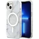 Guess GUHMP14SPCUMAH iPhone 14 6.1" white/white hardcase Marble MagSafe