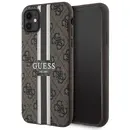 Guess GUHMN61P4RPSW iPhone 11 / Xr brown/brown hardcase 4G Printed Stripes MagSafe