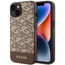 Guess GUHMP14MHGCFSEW iPhone 14 Plus 6.7" brown/brown hard case GCube Stripes MagSafe
