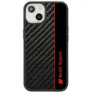 Audi Carbon Fiber Stripe iPhone 14 6.1" black/black hardcase AUS-TPUPCIP14-R8/D1-BK